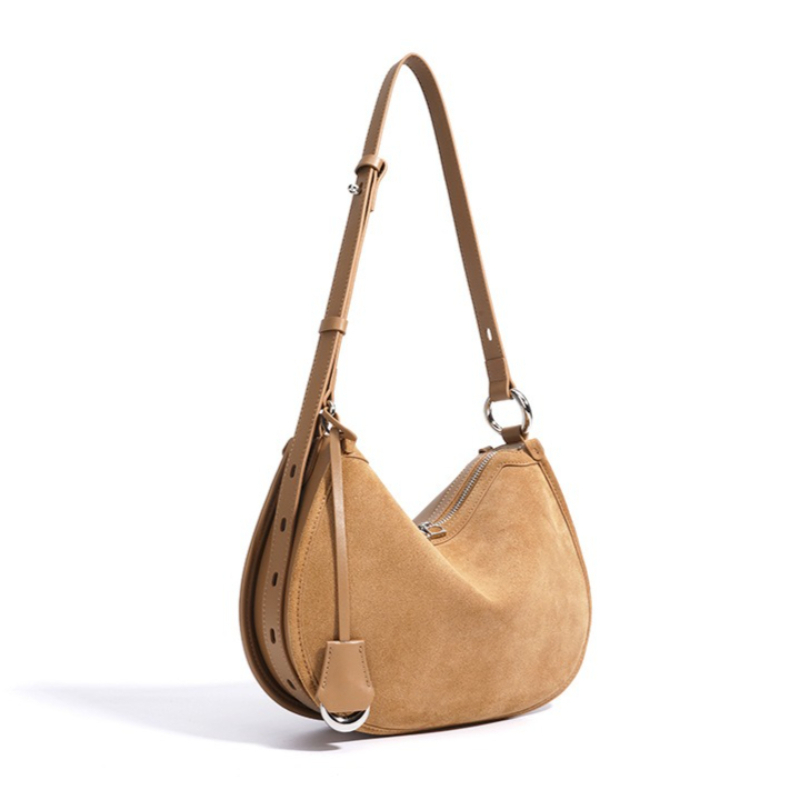Luxury Bags Everyday - Tas Selempang Kulit Suede Lembut Vintage