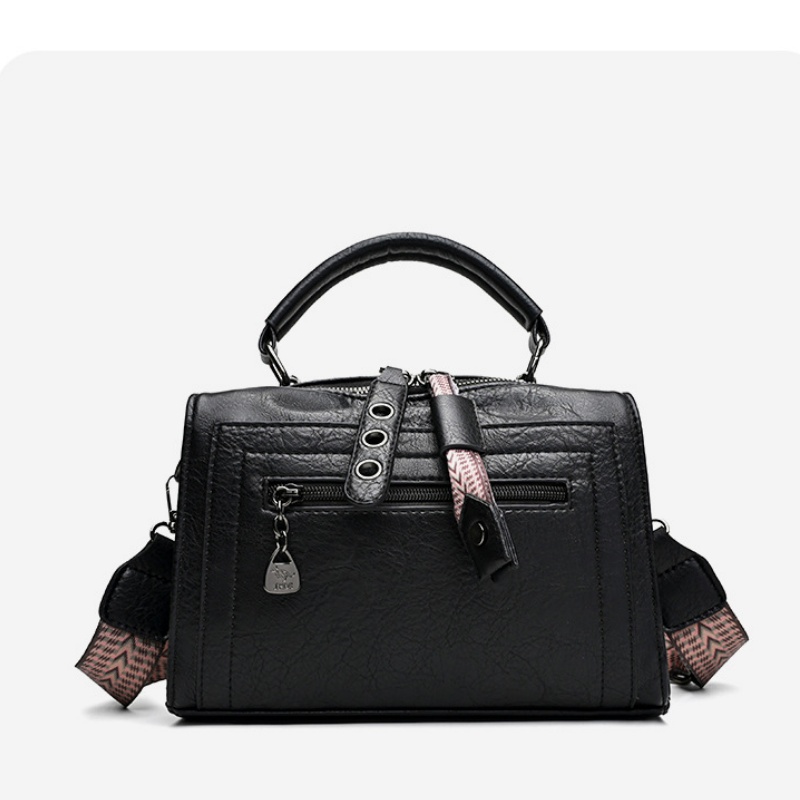 Structured Handbag Top Handle - Tas tangan bergaya Boston yang terstruktur