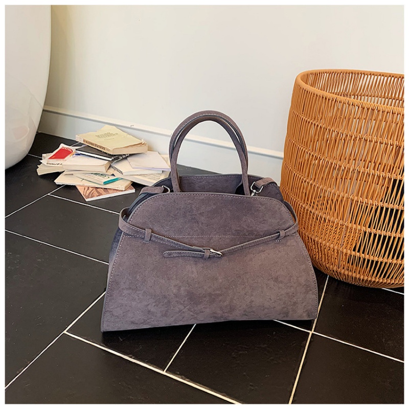 Structured Handbag Top Handle - Tas tangan berbentuk kubah terstruktur dengan