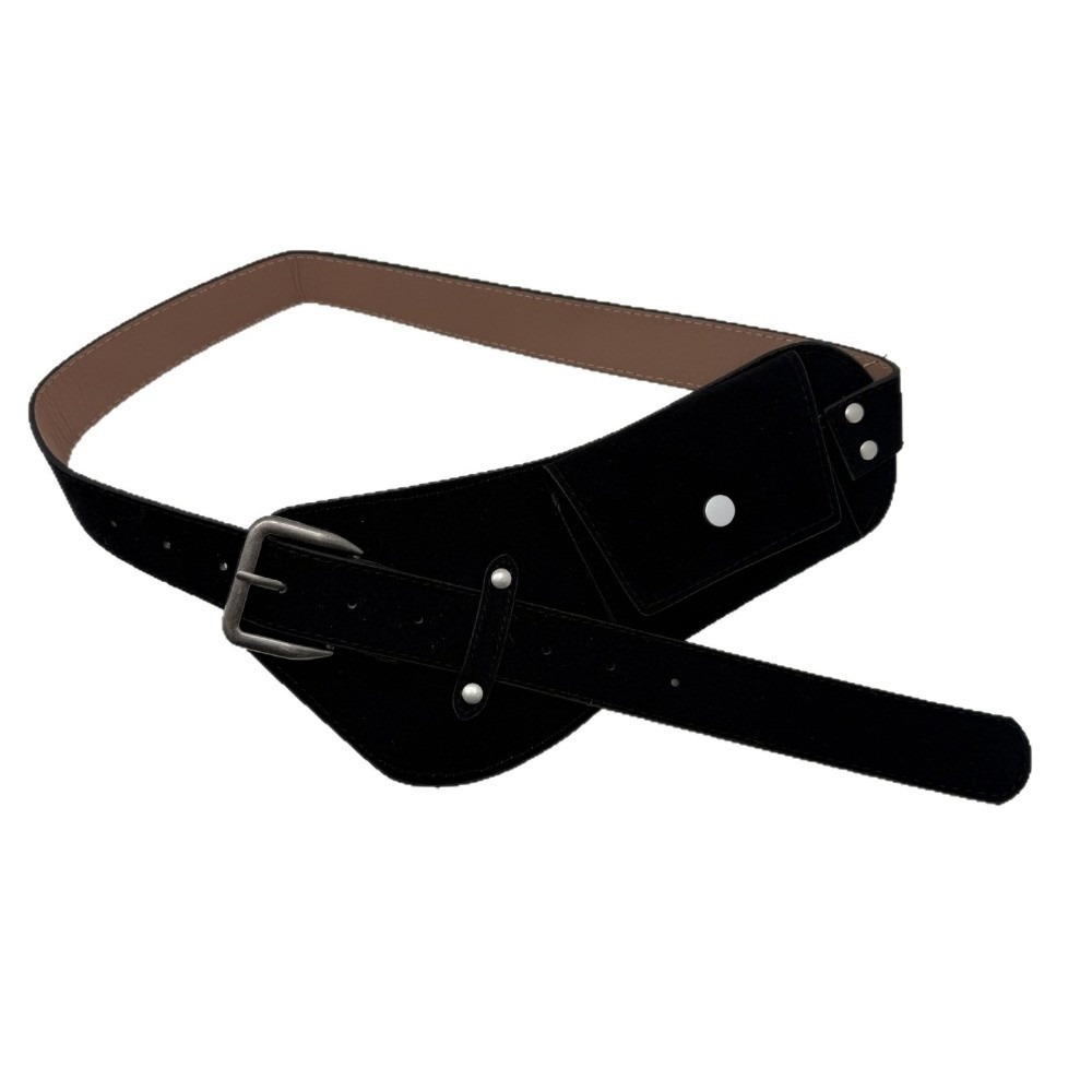 Belt Bag Leather Wide - Sabuk Pinggang Wanita Model PU dengan