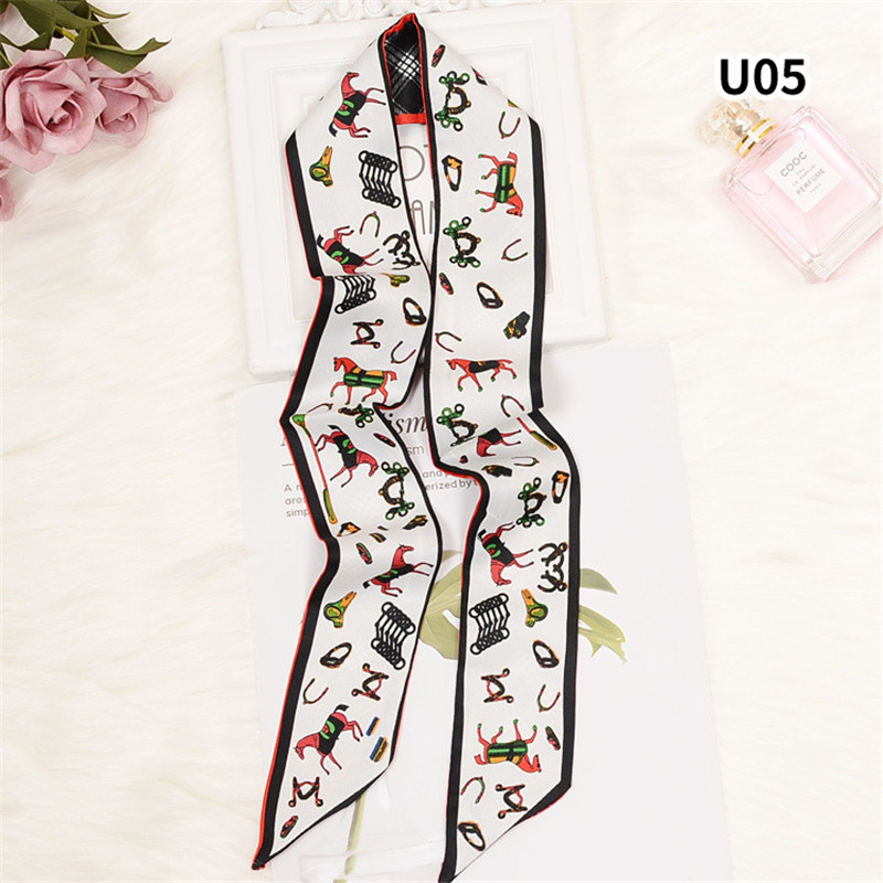 Syal Skinny Kotak-kotak Kuda T - Luxury Bags Brand ulasan dan harga