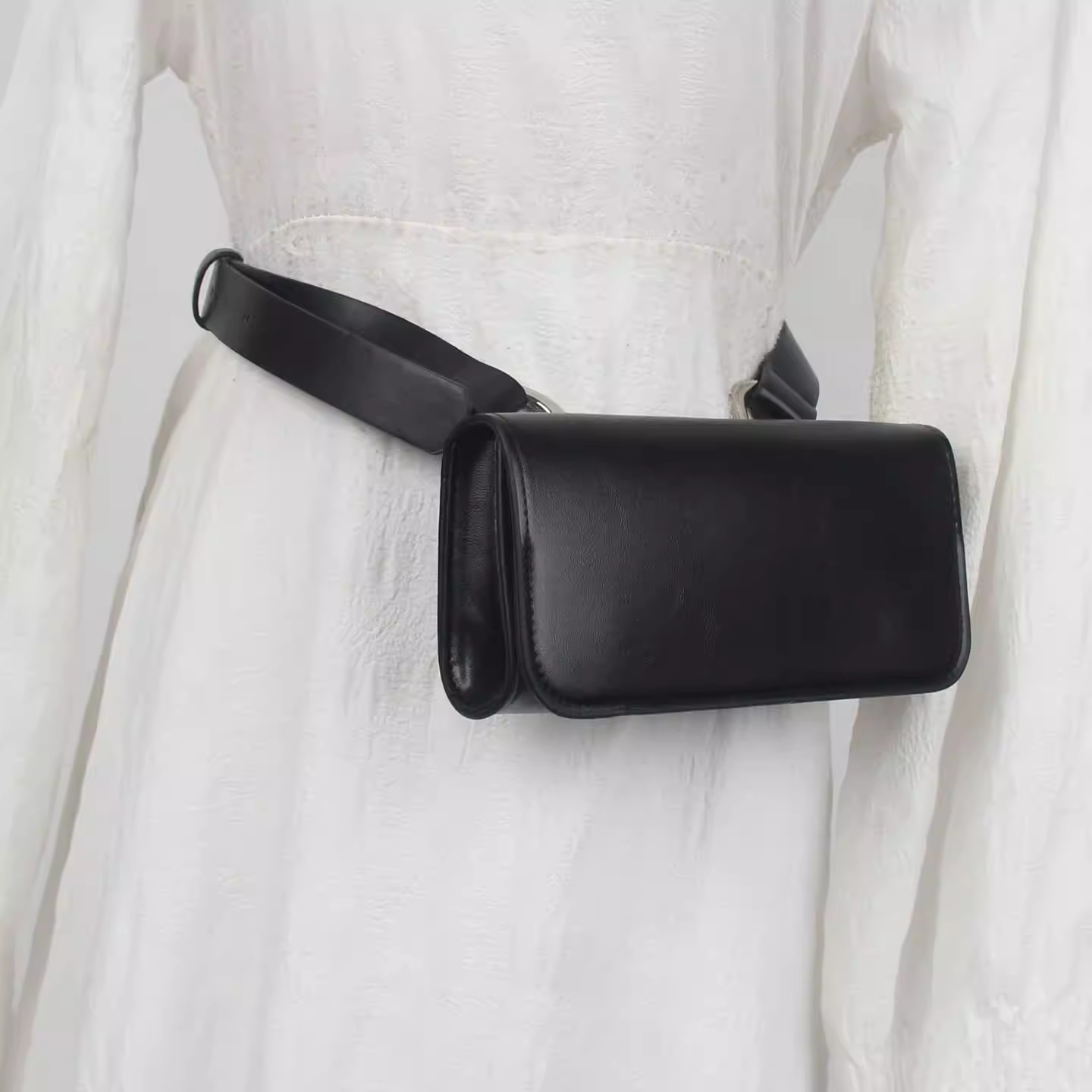 Sabuk Tas Kulit PU Pria Wanita - Belt Bag Leather Wide ulasan dan harga