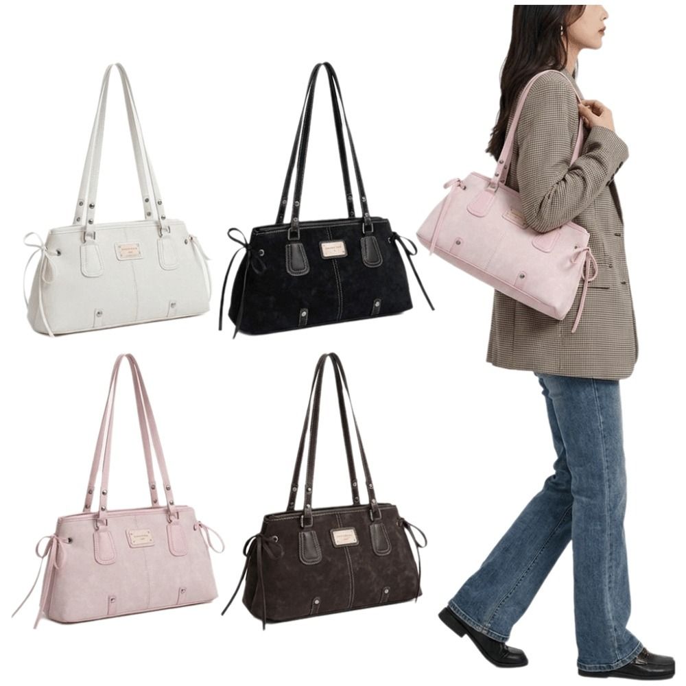 Tas Tote Minimalis dari Kulit  - Structured Handbag Top Handle ulasan dan harga