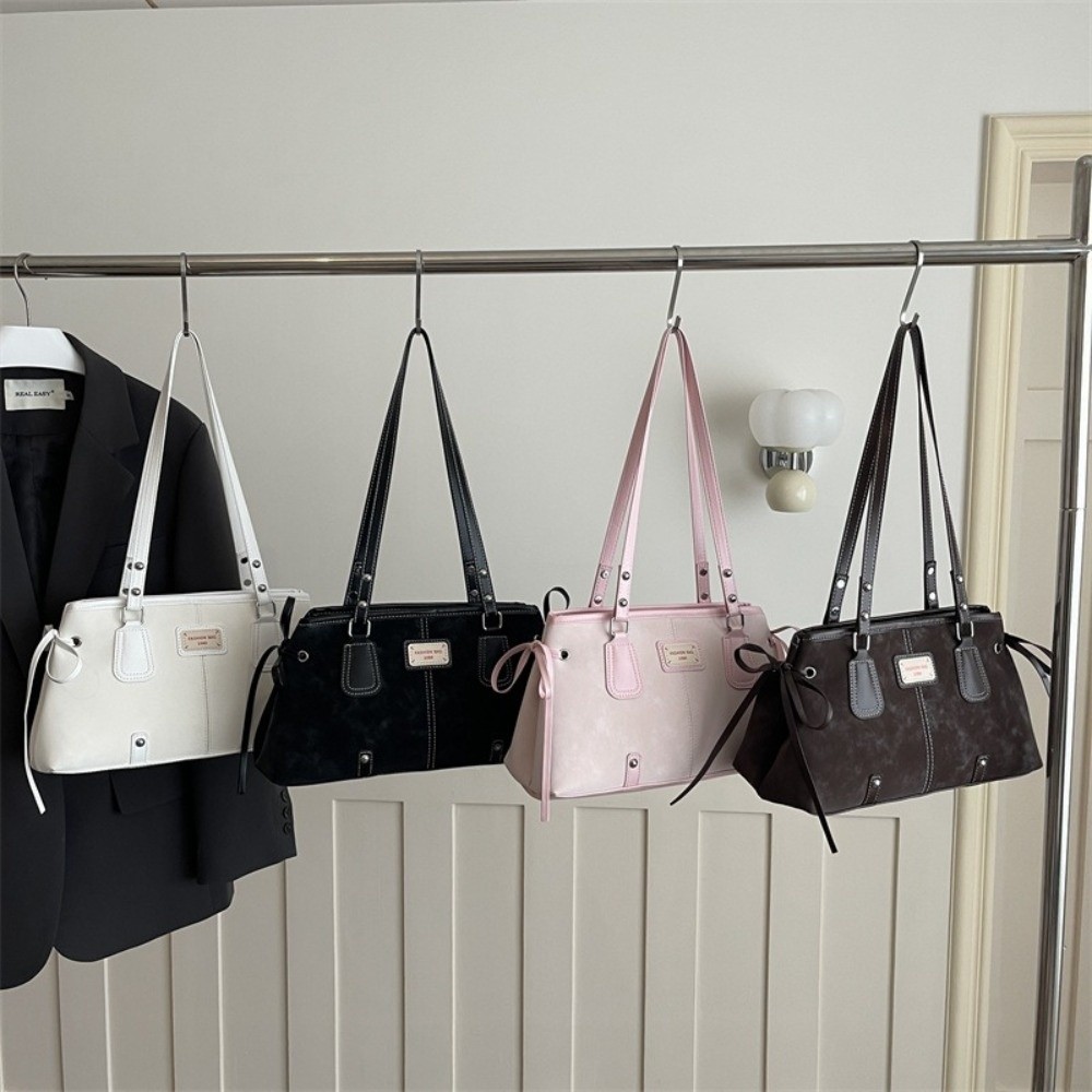 Tas Tote Minimalis dari Kulit  - Structured Handbag Top Handle ulasan dan harga
