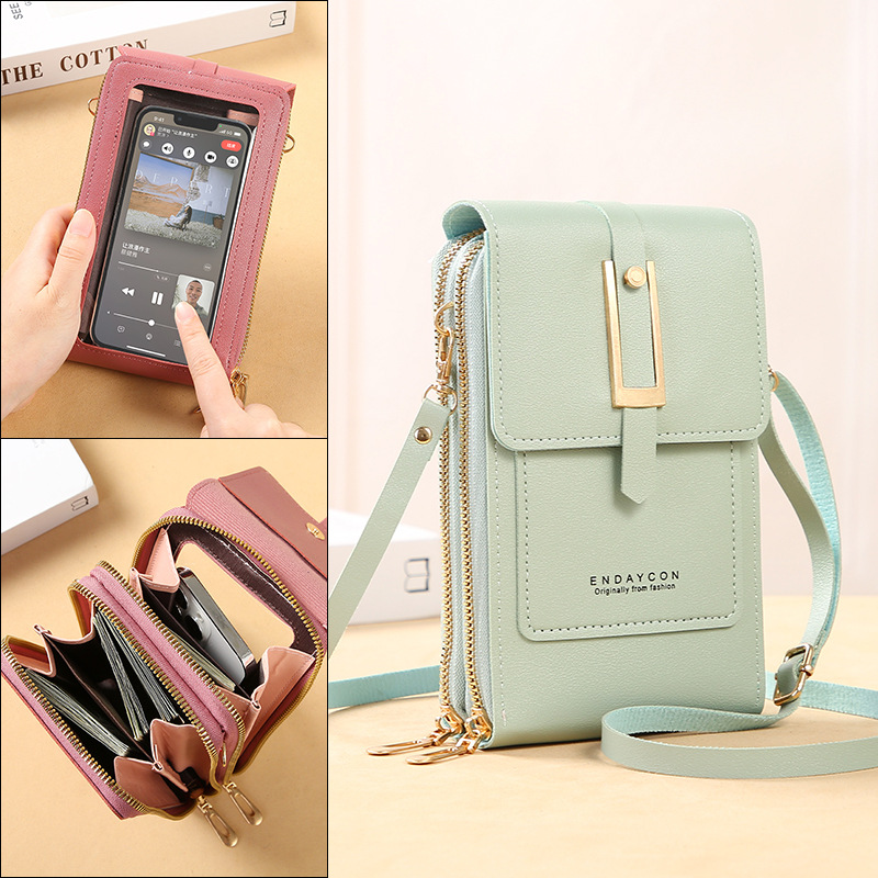 Tas ponsel Wanita layar sentuh - Wristlet Wallet Zipper ulasan dan harga