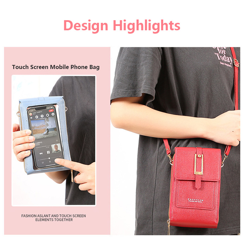 Tas ponsel Wanita layar sentuh - Wristlet Wallet Zipper ulasan dan harga