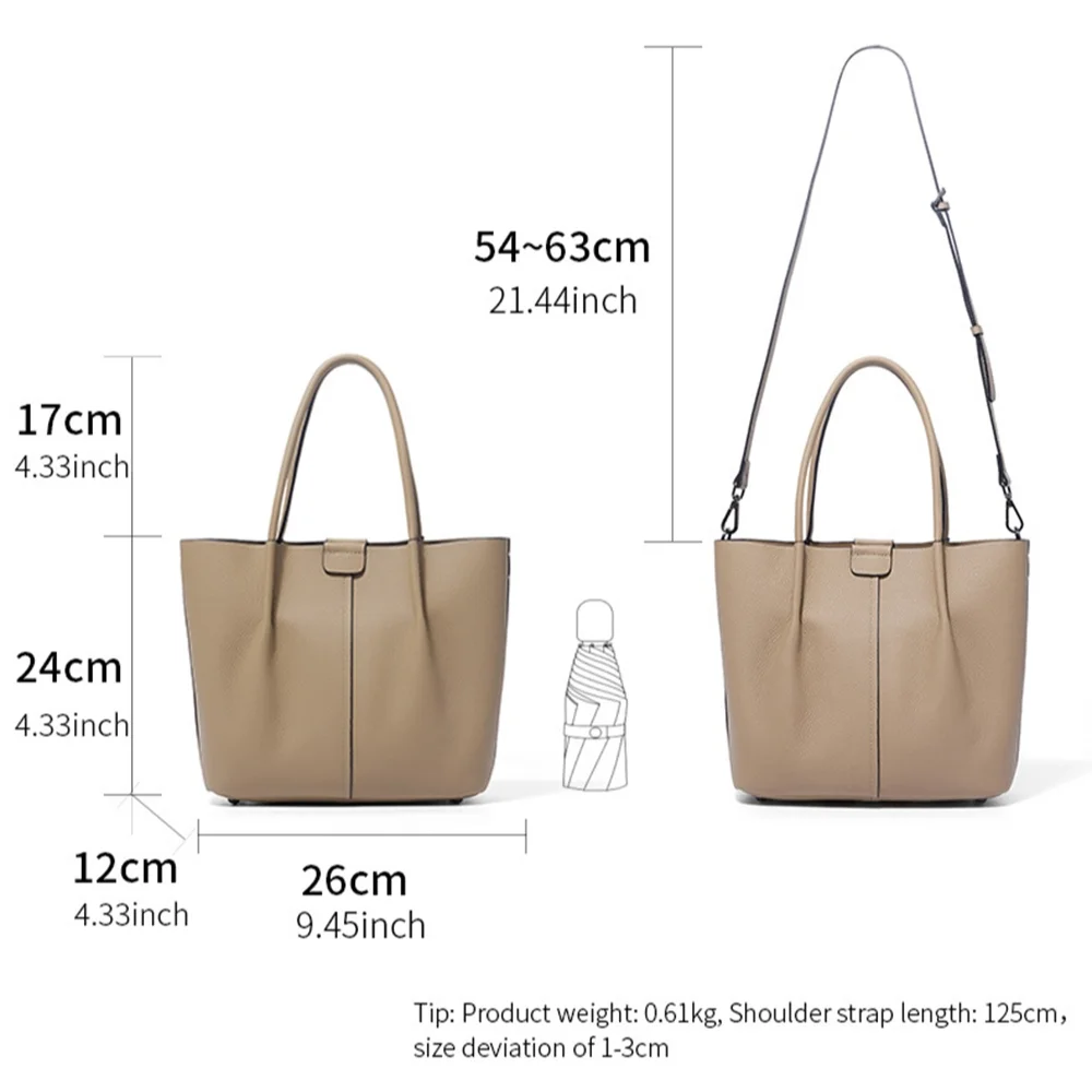 Tas Bahu Kulit Lembut Kelas At - Structured Handbag Top Handle ulasan dan harga