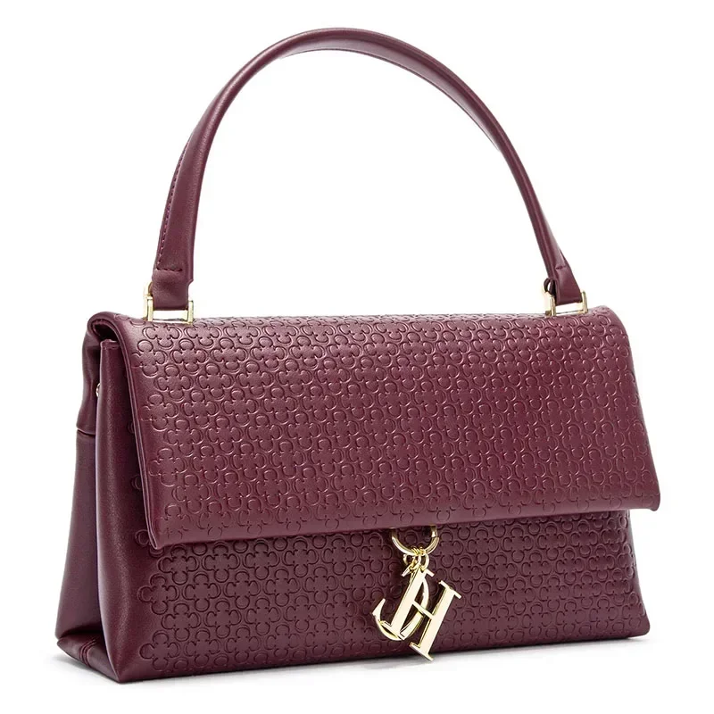 Tas Tangan Elegan dengan Monog - Structured Handbag Top Handle ulasan dan harga