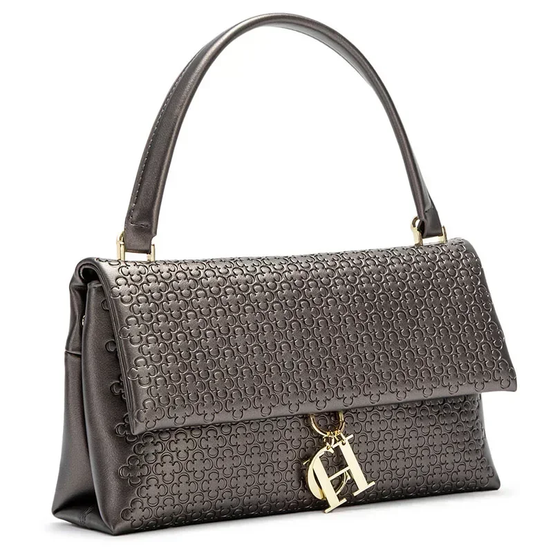 Tas Tangan Elegan dengan Monog - Structured Handbag Top Handle ulasan dan harga