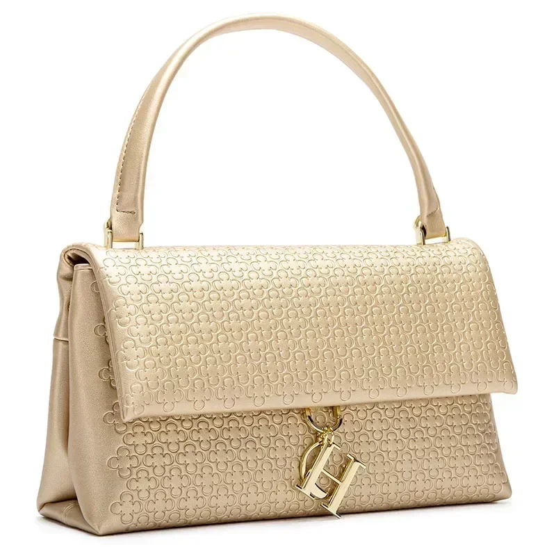 Tas Tangan Elegan dengan Monog - Structured Handbag Top Handle ulasan dan harga