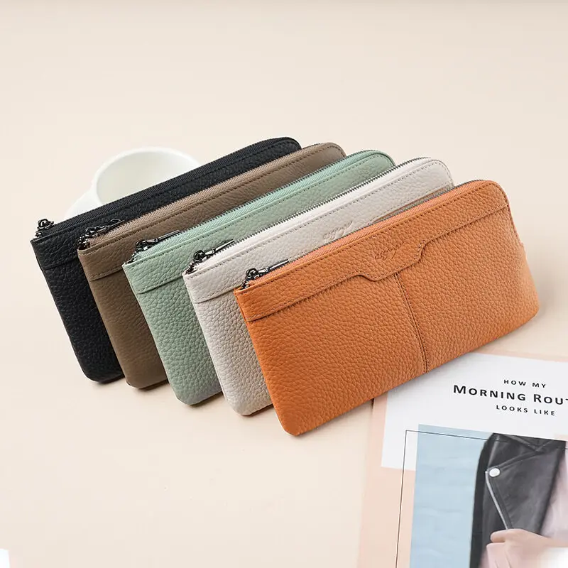 Dompet panjang wanita dompet t - Wristlet Wallet Zipper ulasan dan harga
