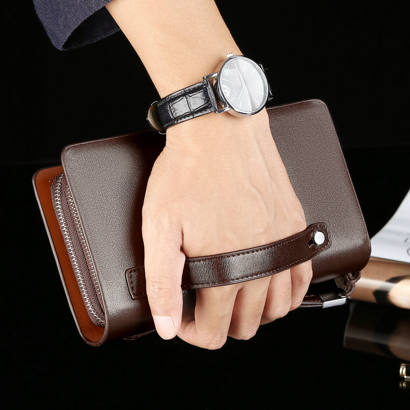 Dompet Pria Modis Merek Ternam - Wristlet Wallet Zipper ulasan dan harga