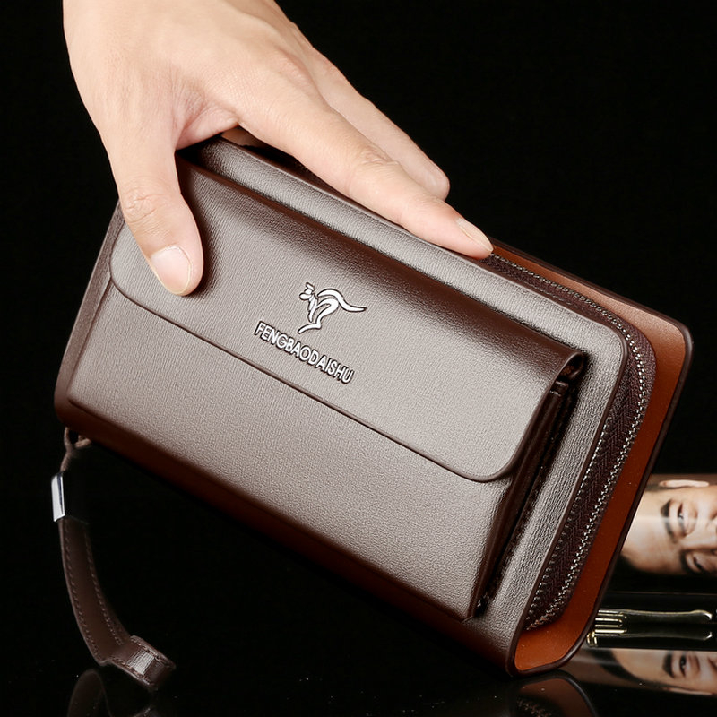 Dompet Pria Modis Merek Ternam - Wristlet Wallet Zipper ulasan dan harga