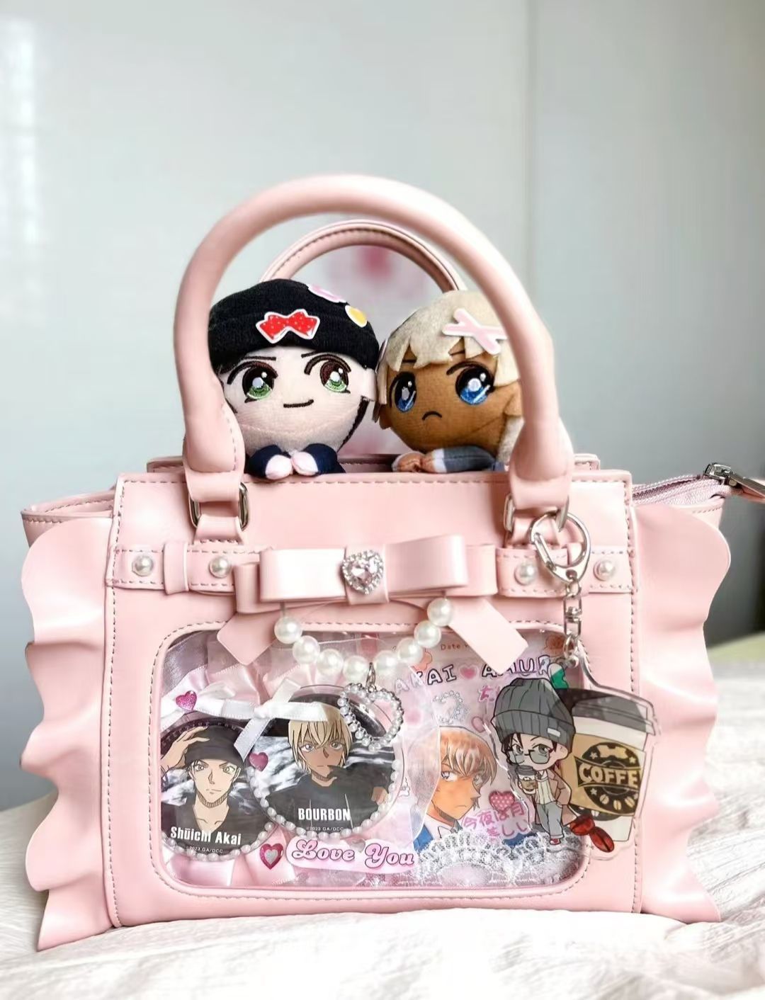 Tas Ita Merah Muda Persegi Har - Wristlet Wallet Zipper ulasan dan harga