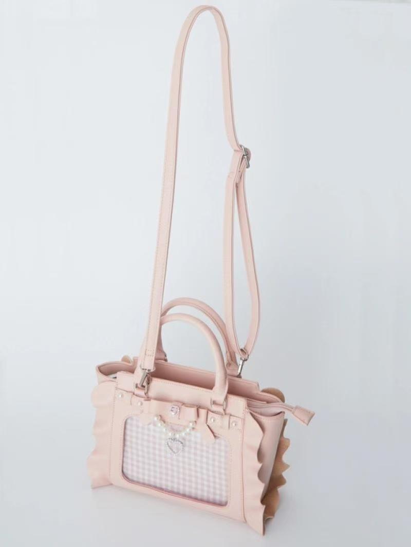 Tas Ita Merah Muda Persegi Har - Wristlet Wallet Zipper ulasan dan harga