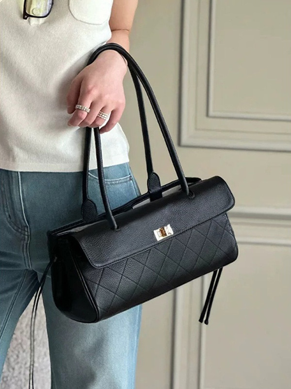 CLAREGQI 2026 Tas Selempang Ku - Structured Handbag Top Handle ulasan dan harga